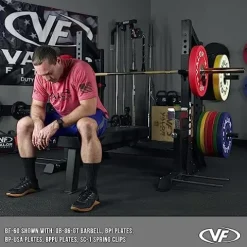 Valor Fitness Competition Bench Press Rack with Safety Spotter Bars Black