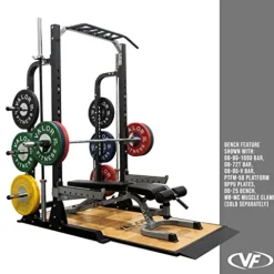 Valor Fitness Half Rack Squat Machine Black