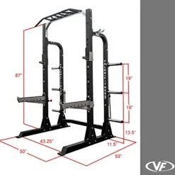 Valor Fitness Half Rack Squat Machine Black