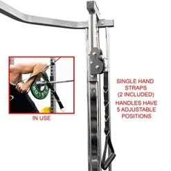 Valor Fitness Heavy Duty Power Rack – Squat Rack – Chrome Pull Up Bar and Power Cage Black