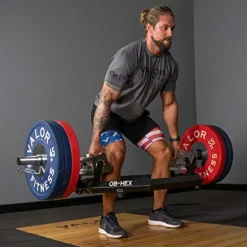 Valor Fitness OB-HEX Super Hex Trap Bar Black and Chrome