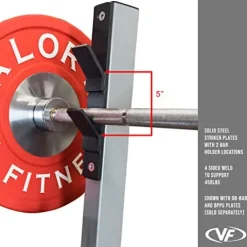 Valor Fitness Olympic Bench with Spotter Metallic Grey and Black