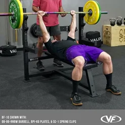 Valor Fitness Olympic Weight Bench Black