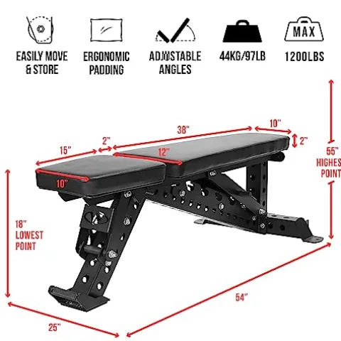 Valor Fitness Olympic Weight Bench Black