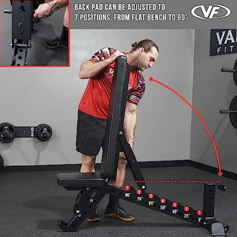 Valor Fitness Olympic Weight Bench Black