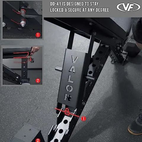 Valor Fitness Olympic Weight Bench Black