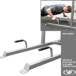 Valor Fitness Power Tower Dip Station Silver