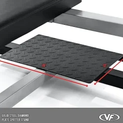 Valor Fitness Weightlifting Bundle Olympic Bench w/Spotter, 40lb Bar, 160lb Plates Metallic Grey and Black