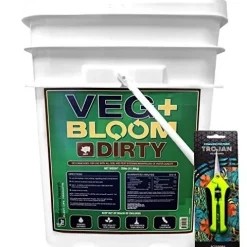 VEG+ BLOOM Dirty Formulated Nutrient Powder for Soil and Peat – 25lb
