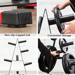 VEITEOX FTY Olympic Weight Plate Tree Rack for 2 Inch Barbell Weights