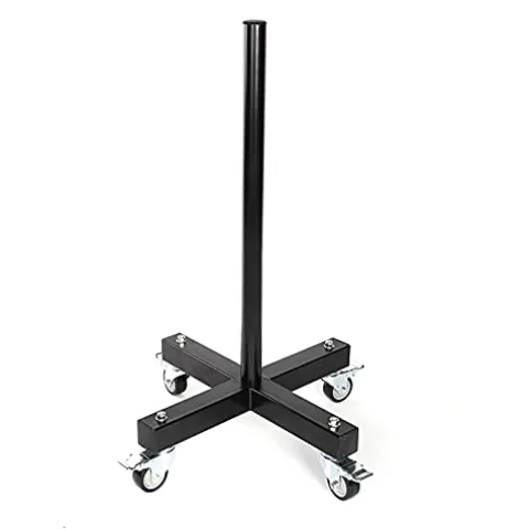 VEITEOX FTY Vertical Weight Plate Rack with Wheels, Olympic 2 Inch Weights Stand