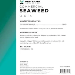 Ventana Plant Science VPS Kelp Fertilizer Seaweed Extract 44 lbs