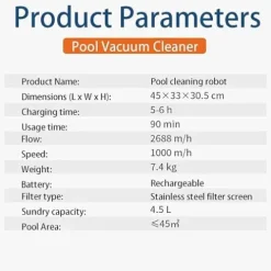 VEraiz Cordless Robotic Pool Cleaner Automatic Vacuum