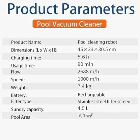 VEraiz Cordless Robotic Pool Cleaner Automatic Vacuum