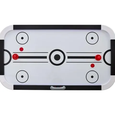 VEVOR Air Hockey Table 72″ Indoor LED Sports Game Black and White