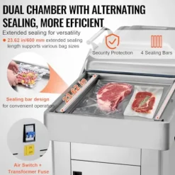 VEVOR Chamber Vacuum Sealer 1200W Silver
