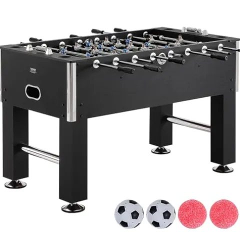 VEVOR Foosball Table 55 inch Standard Size Indoor Full Size for Home, Family, and Game Room Black