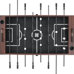 VEVOR Foosball Table 55-inch Standard Size Indoor Full Size Soccer with Foosball Table Set Walnut