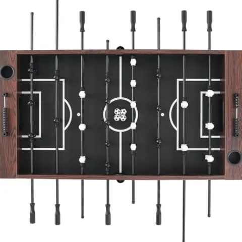 VEVOR Foosball Table 55-inch Standard Size Indoor Full Size Soccer with Foosball Table Set Walnut