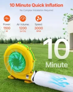 VEVOR Inflatable Nightclub Party Tent 29.5 x 19.7 x 13.1 Ft White