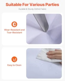 VEVOR Inflatable Nightclub Party Tent 29.5 x 19.7 x 13.1 Ft White