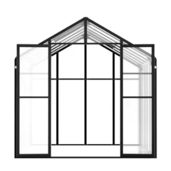 VEVOR Polycarbonate Greenhouse 8×12 Ft Black