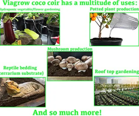 Viagrow Coconut Soilless Grow Media 11 lb 5KG Block