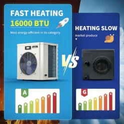 Villastar Pool Heater 16000 BTU/hr Electric Above Ground & Inground Pools