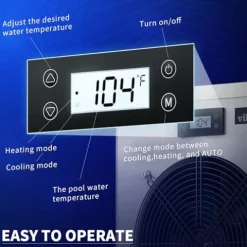 Villastar Pool Heater 16000 BTU/hr Electric Above Ground & Inground Pools