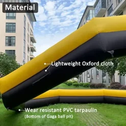 V-infla 26ft Giant Gaga Ball Pit Inflatable with Blower Yellow+Black