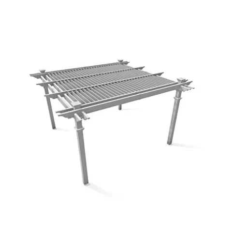 Vita Camelot 12′ x 12′ Adjustable Louvered Vinyl Pergola White