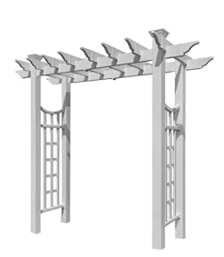 Vita Fairfield Deluxe Vinyl Arbor 58″x92″ White