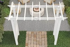 Vita Fairfield Grande Vinyl Arbor 111″x86″ White