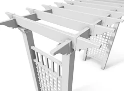 Vita Fairfield Grande Vinyl Arbor 111″x86″ White