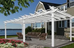 Vita Regency Grande 12′ x 24′ Vinyl Pergola White