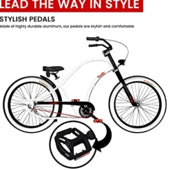 Vivelo Chopper Beach Cruiser for Men Complete Bike 7-Speed Storck