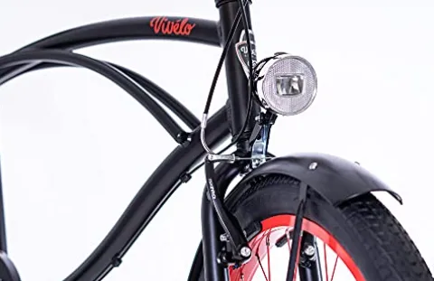 Vivelo Rider Beach Cruiser Men’s Bike 26-Inch 3-Speed Monza