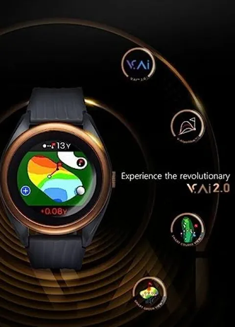 Voice Caddie T8 Golf GPS Watch Black