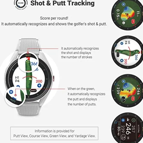 Voice Caddie T9 Premium GPS Golf Watch Gray