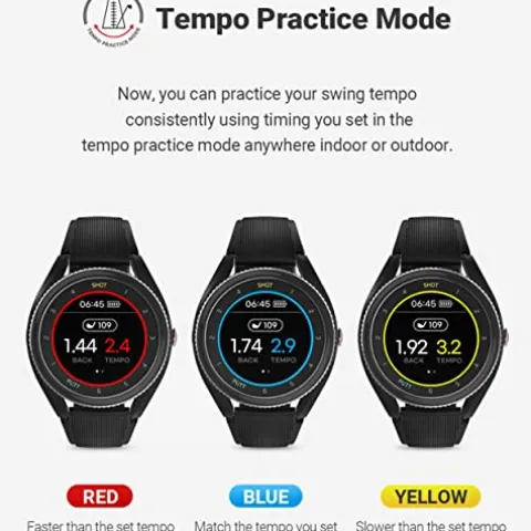 Voice Caddie T9 Premium GPS Golf Watch Gray