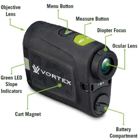 Vortex Optics Anarch Image Stabilized Golf Laser Rangefinder Black