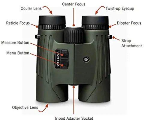 Vortex Optics Fury HD 5000 10×42 Laser Rangefinding Binoculars Green