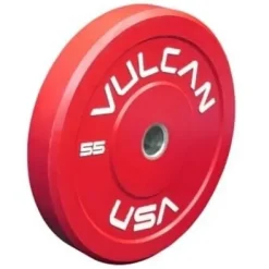 VULCAN 350 lb Bumper Plates Set Blue Yellow Green Black Grey