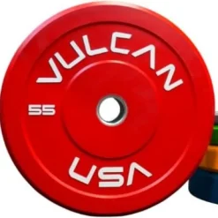 VULCAN 370 lb Color Bumper Plates Set Multi-Color