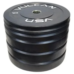 VULCAN 340LB Black Bumper Plate Set Bravo