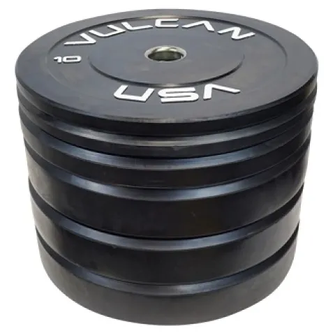 VULCAN 340LB Black Bumper Plate Set Bravo