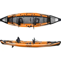 Waimea Bay Rigid Inflatables Strikeforce 2 Seater Inflatable Fishing Kayak Multicolor