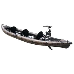Waimea Bay Rigid Inflatables Grass Camo 3 Seater Fishing Kayak Multicolor