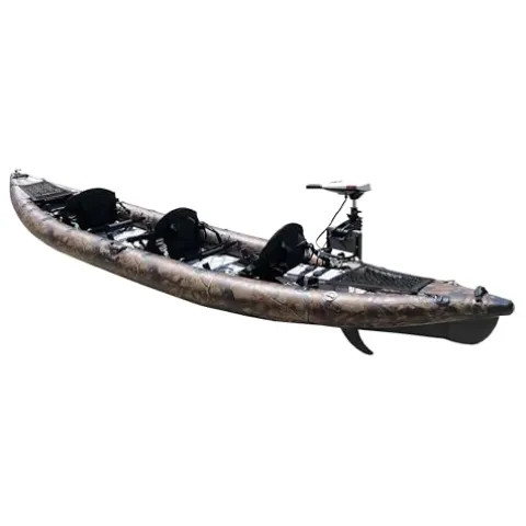 Waimea Bay Rigid Inflatables Grass Camo 3 Seater Fishing Kayak Multicolor