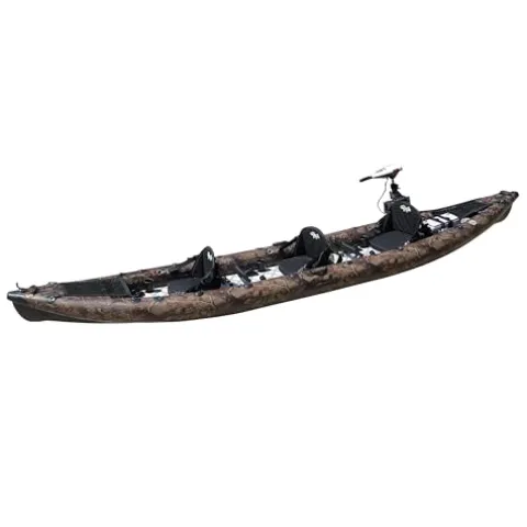 Waimea Bay Rigid Inflatables Grass Camo 3 Seater Fishing Kayak Multicolor